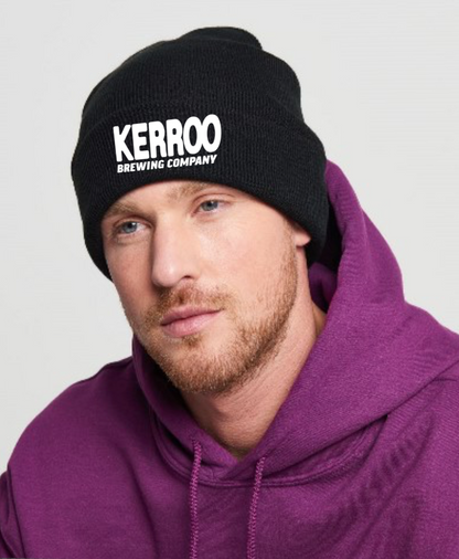 Kerroo Embroidered Beanie Hat (Black)
